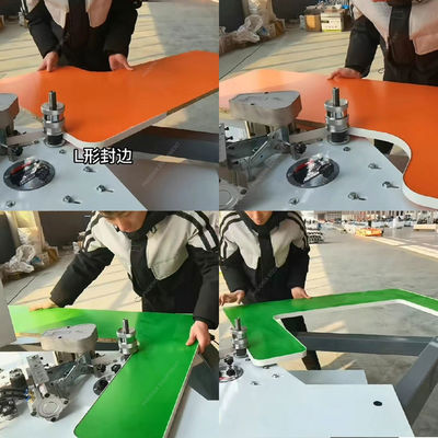 10.8m/min Velocità di alimentazione del pannello Mini braccio pieghevole bordo banding Machine per pannello MDF PVC