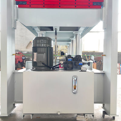 Pressa a caldo idraulica a due strati per la lavorazione del legno da 120 tonnellate con riscaldamento elettrico e olio termico