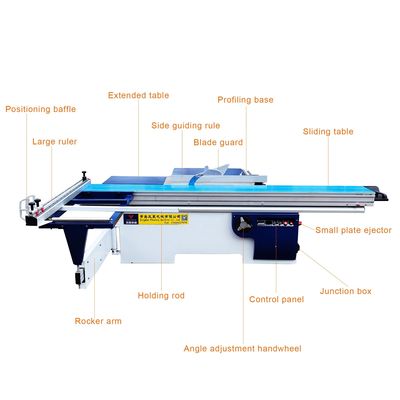 Max.Altezza di taglio a 45° mm 65mm MJ6132 sega a trave per computer per l'industria della lavorazione del legno