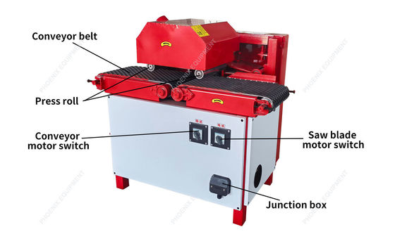 Trasformazione del legno con PDPJ300 Massiccio Panel di Legno Multi Lama Seghe e 10 pollici Lama Seghe