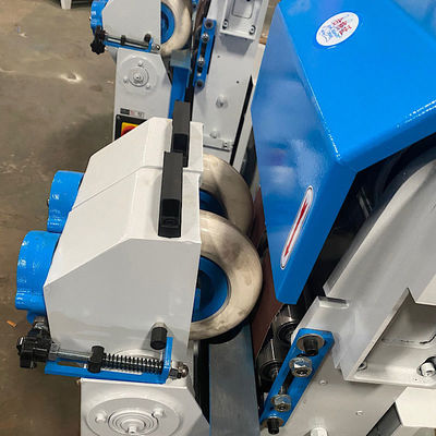 Macchine per la levigatura del legno a doppia cintura Rod rotondo per gomma Rod scopa Rod di ferro Verticale di rettifica