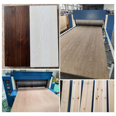 20kW Power Wood Grain Embossing Machine per MDF e Massiccio Legno Board Steel Porta Piastra