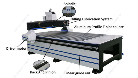 1000KG Peso PM1325 Macchine per la lavorazione del legno 3D CNC Wood Router Intaglio 3 assi 3D incisione macchina per la lavorazione del legno