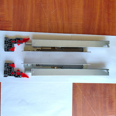 370mm Min Profondità del gabinetto Cassetto cassetto fondo rimbalzo 3 volte Hidden Slide Rail 303BF-350