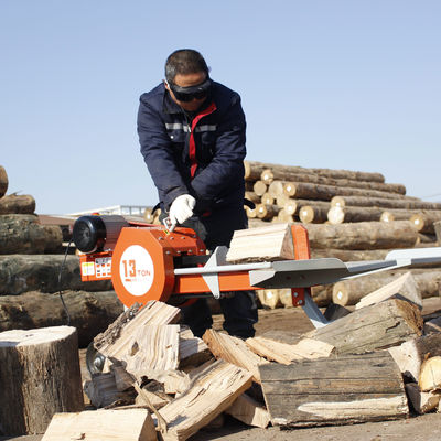 Macchine elettriche per taglio e spaccatura di legno per uso domestico con volante e sistema idraulico