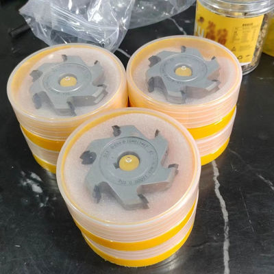 KDT Edge Banding Machine Part Six Blade Slot Wood Milling Cutter per la tavola di legno MDF