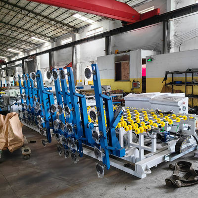 Voltaggio 380V/50Hz/3P Glass Double Edger Machine per la rettifica e la lucidatura a 1-8m/min