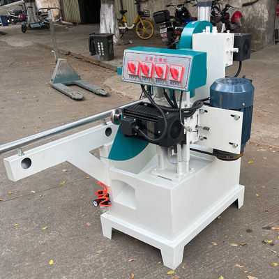 MJ105 Precision Pneumatic Five Disc Saw Tenoning Machine Equipaggiamento di tensione dritta a singola estremità