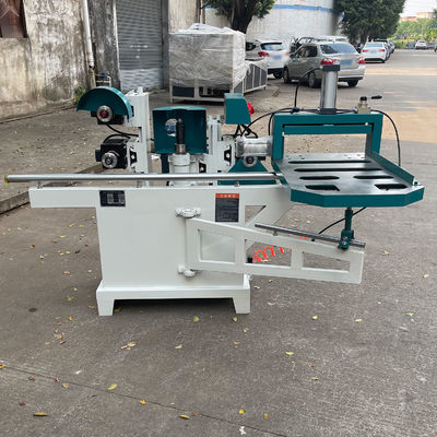 MJ105 Precision Pneumatic Five Disc Saw Tenoning Machine Equipaggiamento di tensione dritta a singola estremità