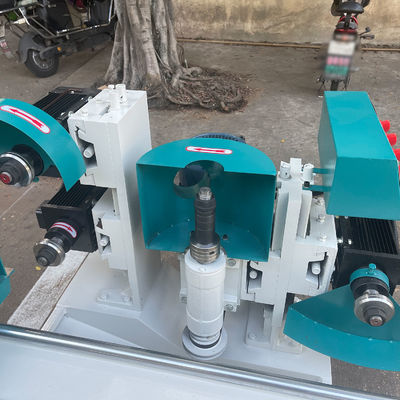 MJ105 Doppia Guida Ferrovia Quadratura Legno Mortise Machine con 5 lame da sega 7.7kw Peso 380KG