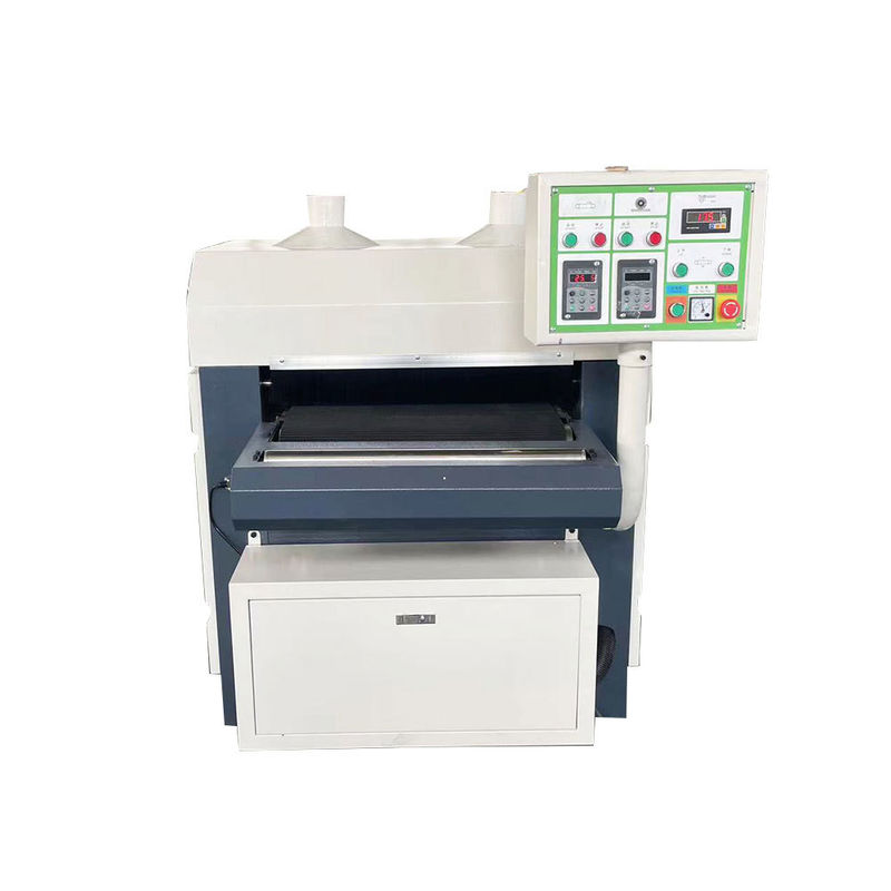5.5kW Potenza lavorazione del legno 1000mm Automa Wide Belt Wood Brush Sander Machine per pavimento