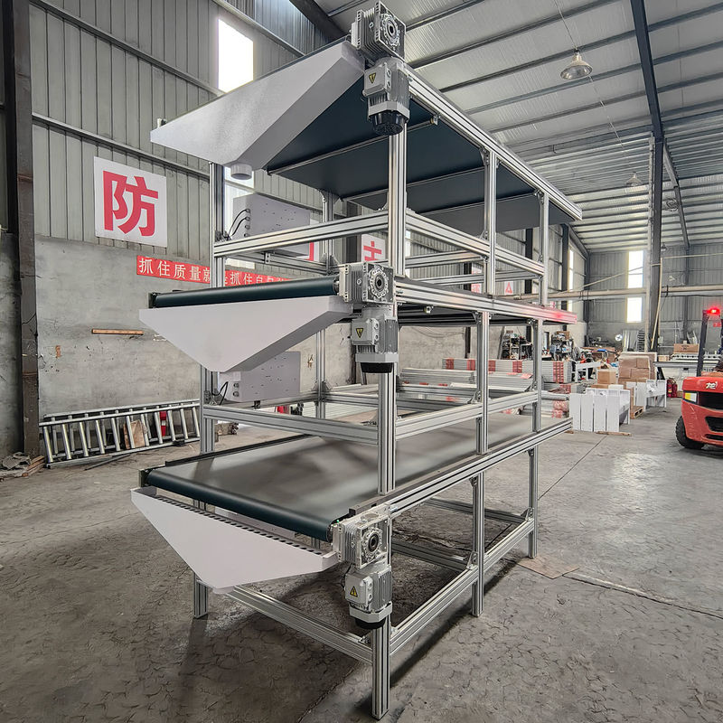 Trasportatore a fascia per macchine per la lavorazione del legno facile per la linea di produzione di mobili 400W Potenza