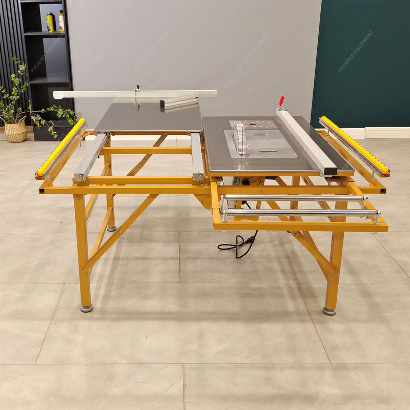 Macchina di taglio del compensato per seghe a tavolo scorrevole ad alta precisione con motore di seghe a mini panel PDMJ16