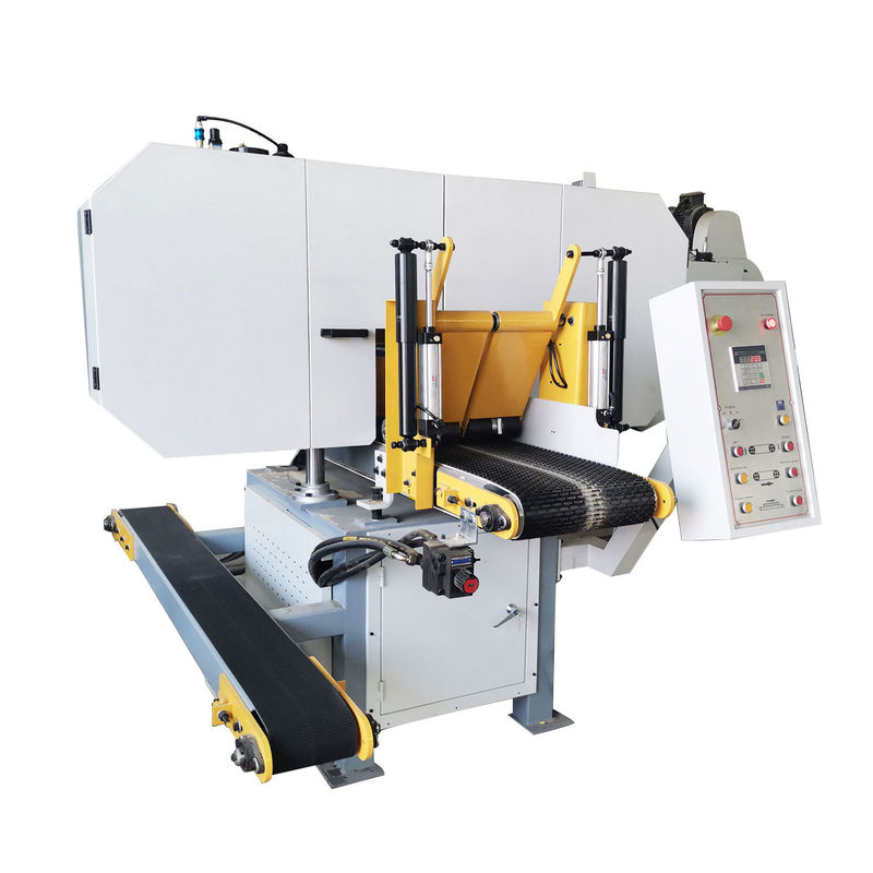 Potenza totale 17,22kw Macchine per la lavorazione del legno Macchine per la sega a fascia orizzontale completamente automatiche