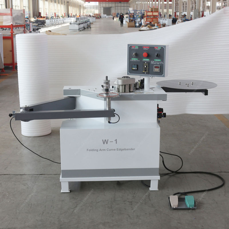 1.4kW Potenza W-1 Curve Line Edge Bander Completamente Automatico Attraverso Feed Edgebanding Machine
